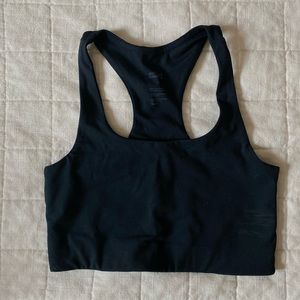 Girlfriend Collective Black Paloma Racerback Bra